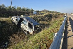 Incidente sulla SP2 ad Andria: auto fuori strada