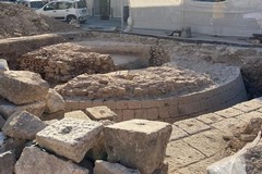 Reperti archeologici trovati in una piazza di Bitonto
