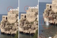 Muore tuffandosi dall'alto a Polignano a Mare: il dramma di un 23enne di Catania