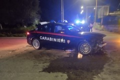 Gazzella dei Carabinieri esce fuori strada sulla ex SP231 Andria-Canosa
