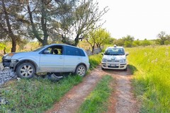 Auto rubata ritrovata sulla Mediana delle Murge