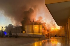 Incendio all'ospedale di Barletta, sopralluoghi in corso per l'agibilità delle sale operatorie