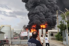 Incendio opificio a Corato, sequestrata l'area interessata