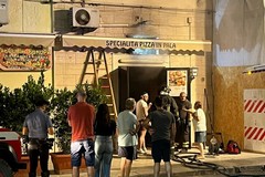 A fuoco una pizzeria in pieno centro a Cerignola
