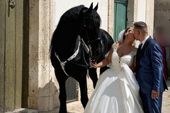 La sposa a cavallo di Casamassima: lo scatto iconico impazza sul web