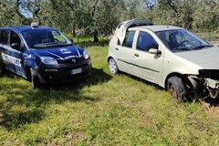 Metronotte, ritrovata in un fondo agricolo la Fiat Punto rubata a Corato
