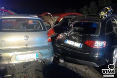 Maxi tamponamento sulla SS170 Andria-Barletta: 9 feriti e 6 auto coinvolte