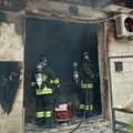 Incendio a Cassano delle Murge: ferito il titolare di un bar