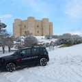 Ondata di neve in Puglia, Castel del Monte imbiancato
