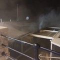 A fuoco il ristorante  "Fronte del Porto " a Giovinazzo: danni ingenti