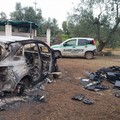 Auto rubata ritrovata carbonizzata nelle campagne di Corato