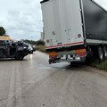 Stamattina incidente stradale tra auto e tir sulla provinciale Palese-Bitonto