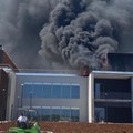Incendio nel cantiere del nuovo ospedale di Monopoli-Fasano