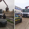 Liberata area occupata abusivamente nel porto di Bari: smaltite 19 tonnellate di rifiuti