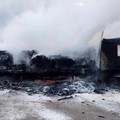 Tir in fiamme sull’autostrada A16 all’altezza di Cerignola