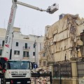 Palazzina crollata a Bari, al via le operazioni di demolizione di quanto rimasto