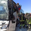 Incidente sulla Barletta-Canosa, soccorsi bambini su un autobus