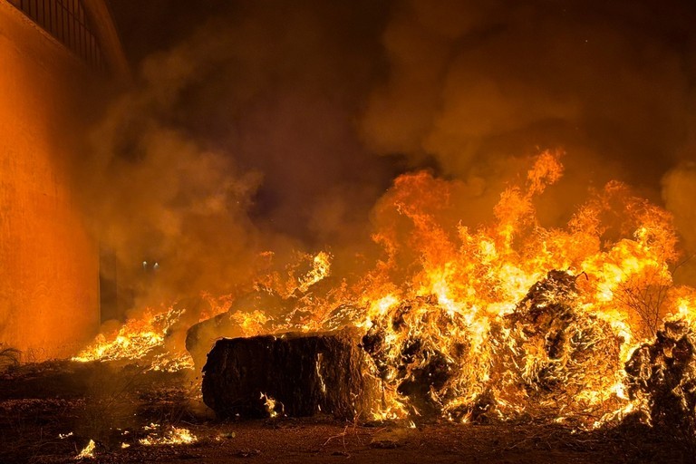 Incendio Trinitapoli