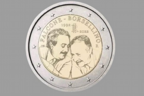 Moneta 2 euro Falcone e Borsellino