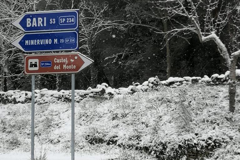Neve nel nord barese