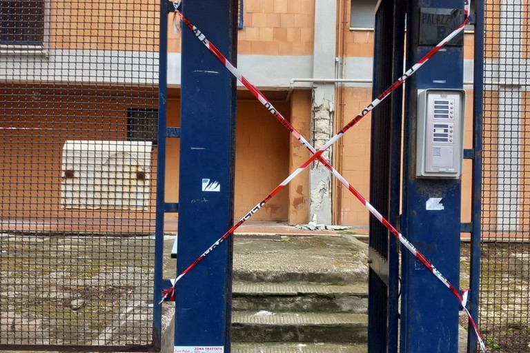 Palazzina sgomberata