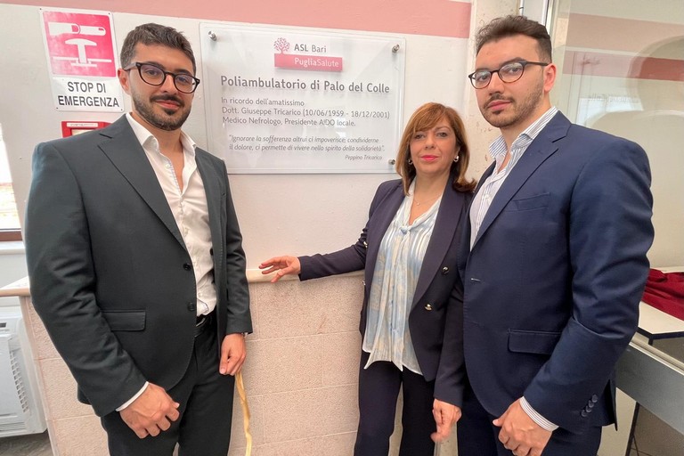 Il Poliambulatorio di Palo del Colle intitolato alla memoria del dr. Giuseppe Tricarico