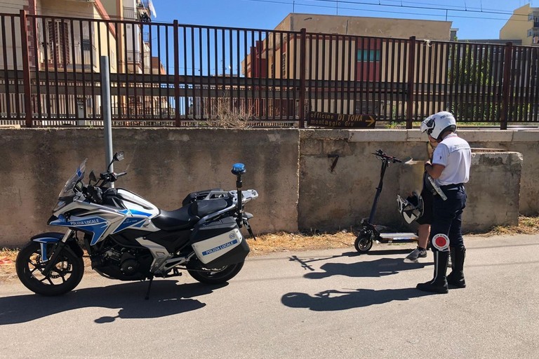 Monopattini elettrici, controlli a Trani