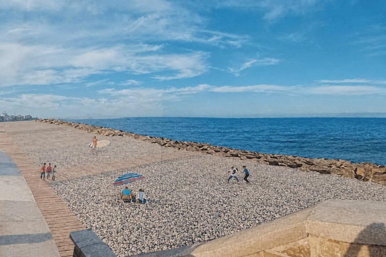 La vasca di colmata sul lungomare di Molfetta