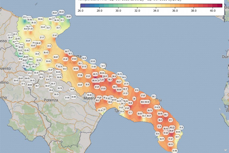 Temperature 24 giugno