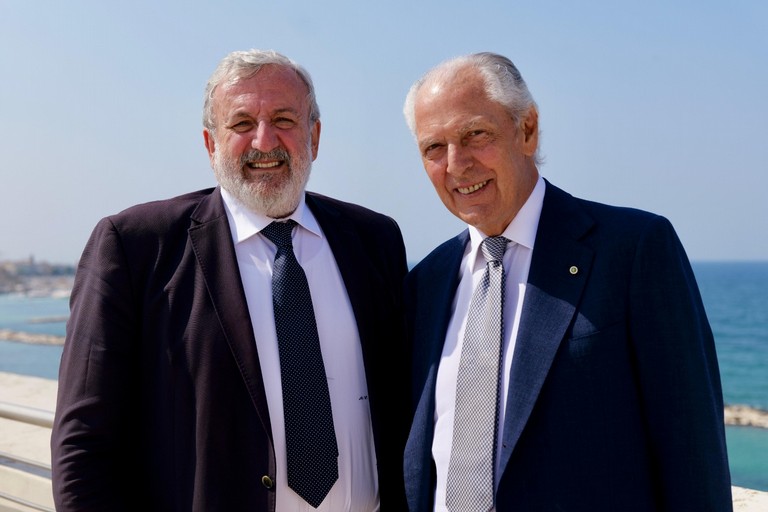 Michele Emiliano e Marco Tronchetti Provera