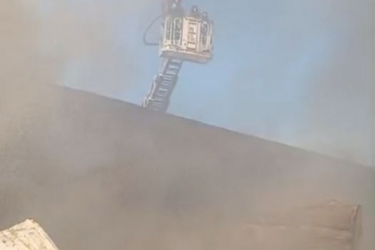Incendio a Modugno